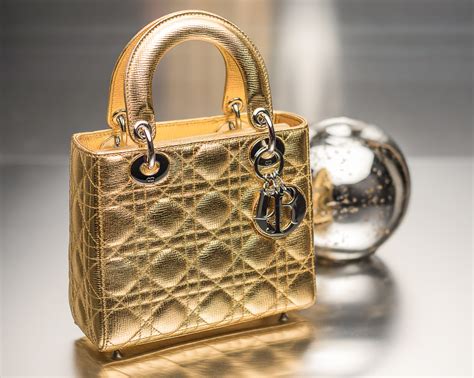 gold dior bag|Dior gold handbag.